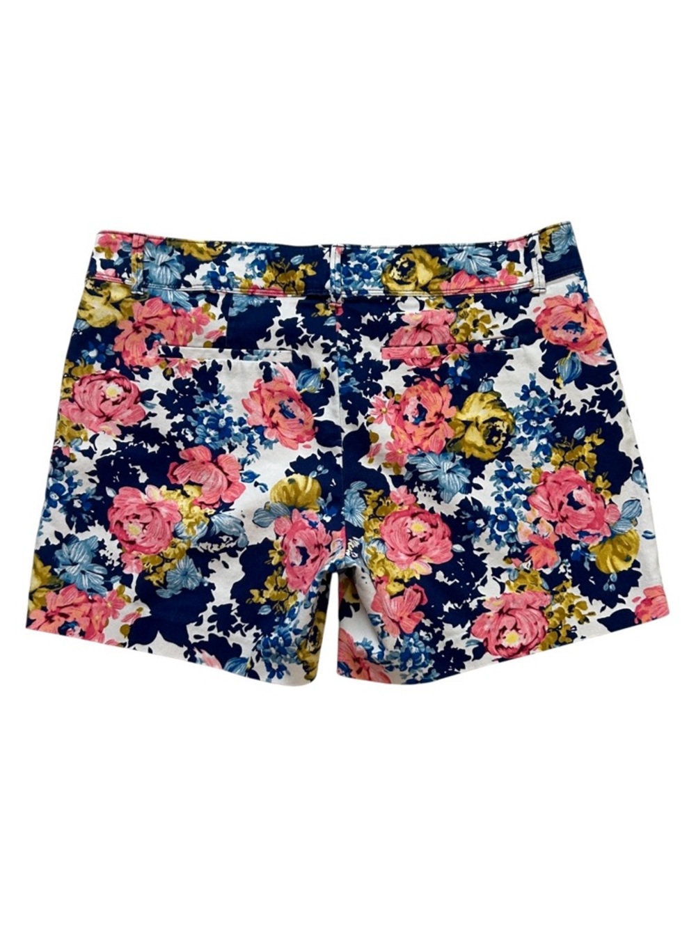 💐Isaac Mizrahi Blue & Pink  Floral  Shorts Sz.12 - Picture 2 of 7